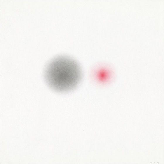 Ellen Keusen, Transit 11 (27.3.13) (EK/P 132), 2013, Aquarellstift auf Papier, 15 x 15 cm