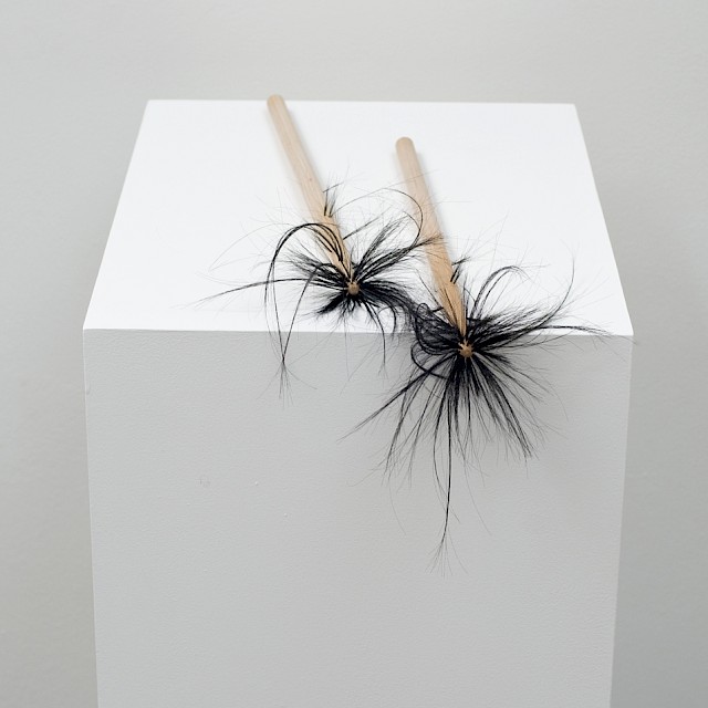 Dark Stars (JC/S 40), 2012, Drum Sticks and Hair