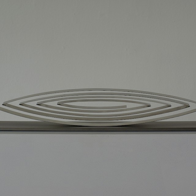 Schaukler, 2012, Chrome-Nickel-Spring Steel Strip, Stainless Steel, 10 x 10 x 59 cm