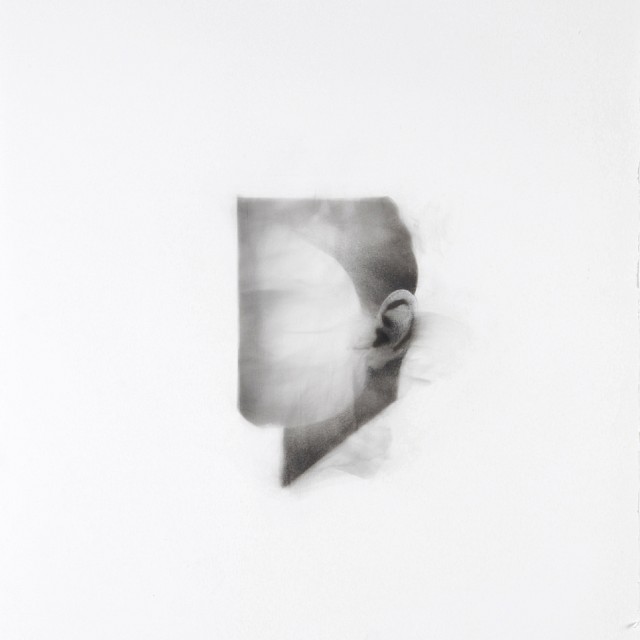 Smoke Drawings (SM/P 1), 2012-2013, Smoke and Wax, 57 x 34,5 cm