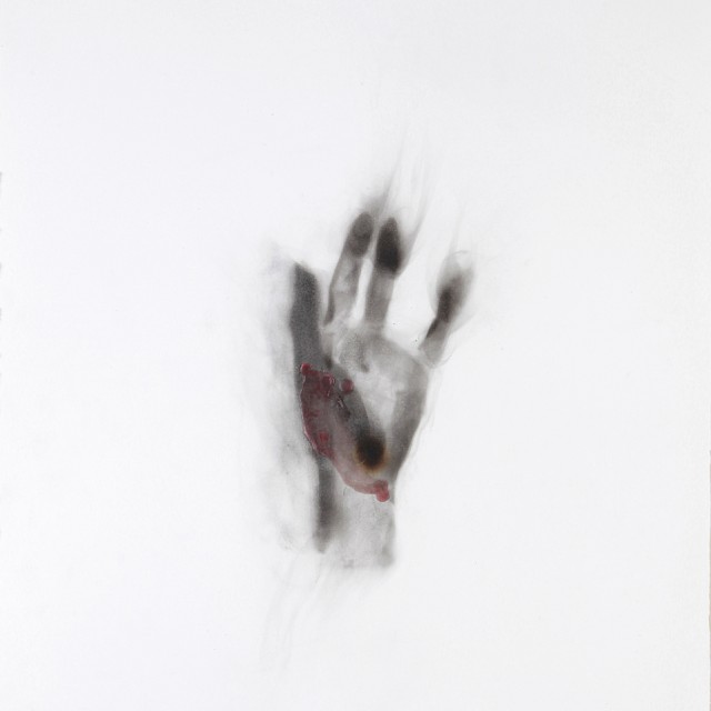 Smoke Drawings (SM/P 4), 2012-2013, Smoke and Wax, 57 x 34,5 cm