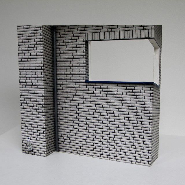 Ohne Titel (TB/S 39), 2013, Plasterboard and Paper, 30,5 x 30,5 x 10,5 cm