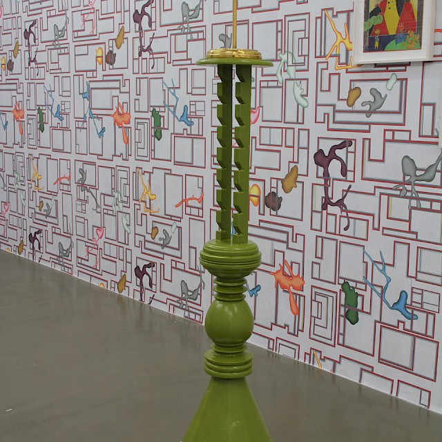 Alexander Gorlizki, Bird in Flight (AG/S 5), 2013, Wood, Brass, Paint, 126 x 34 x 27 cm