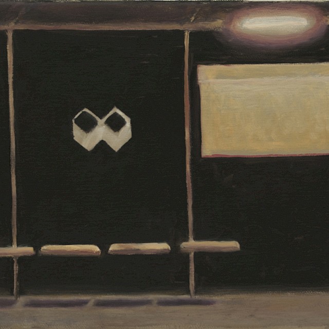 Bus Stop (NS/M 62), 2013, Oil on Canvas, 26 x 34 cm