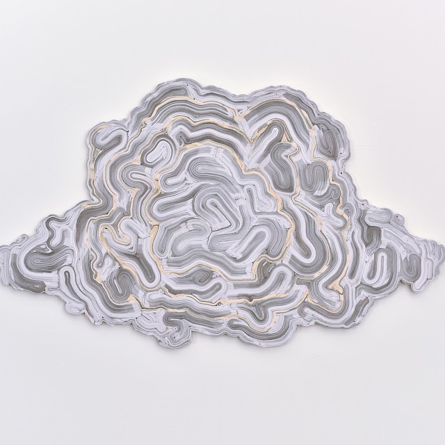 Art with Veins of Aggression bound with Anaesthesia (JC/S 65), 2014, Paper, 70 x 118 cm