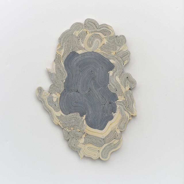 Archeology in Biblical Research around Solar Systems (JC/S 73), 2014, Paper and Wood, 68 x 47 x 1,5 cm