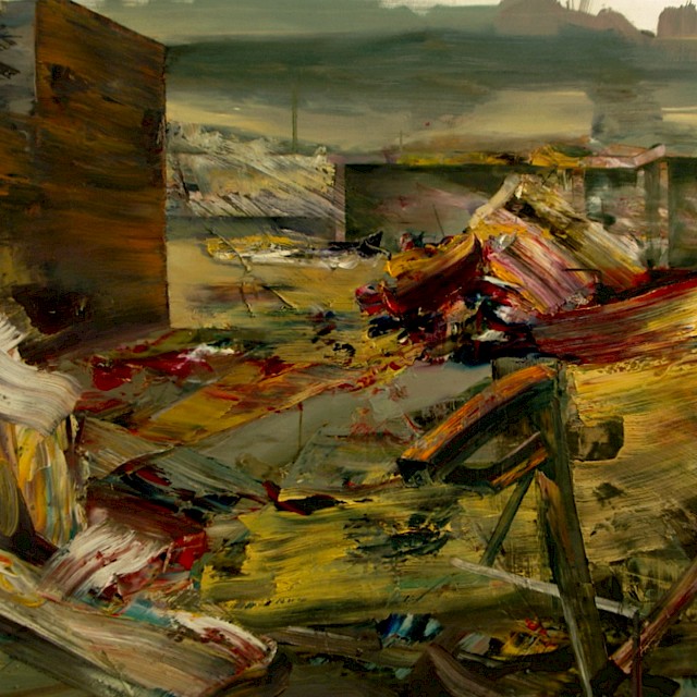 Dan Maciuca, Eruption, 2015 (DM/M 4), Oil on Canvas, 130 x 150 cm