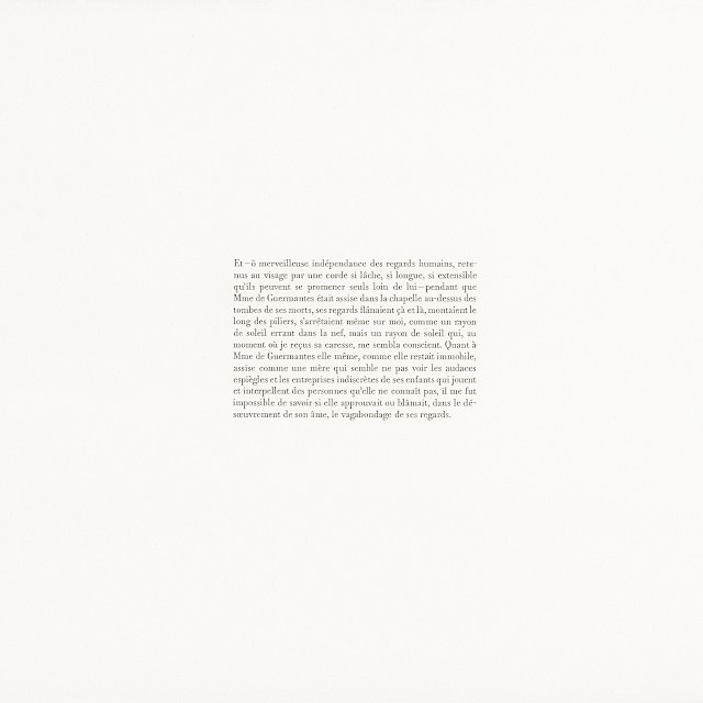 Sharka Hyland, Proust, Du côté de chez Swann (174) (SH/P 1), 2013, Pencil on Paper, 30 x 45,4 cm