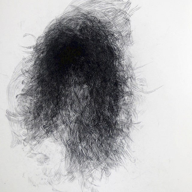 Hedwig Brouckaert, Untitled (HBR/P 10), 2014, Carbon on Paper, 43 x 32,5 cm