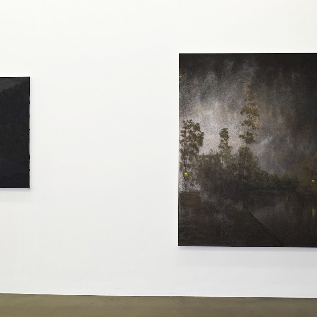 Installation View - there, there, 2015 + Here, 2015