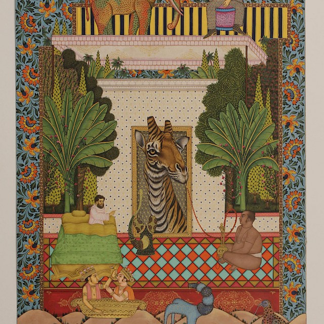 A Perfect Start to the Day (5547) (AG/P 249), 2016, pigment and gold on paper, 40,5 x 28,2cm