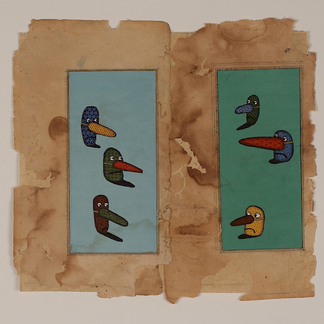 Who's Side Are You On? (5947) (AG/P 260), 2015, pigment on paper, 21,3 x 23cm