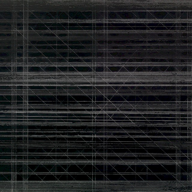 Lucie Beppler, WV 2/14 (LB-P 167), 2014, Gravur nadel, Tusche auf grundiertem Karton, 75x100cm