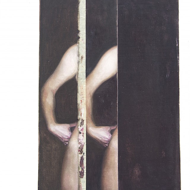 Le Corps Découpé, 2013, Oil on Linen on Wood
