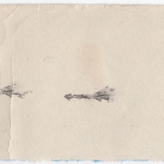 Unitled (SDM/P 66), 26/02/'17, Pencil on Paper, 6 x 13,8 cm