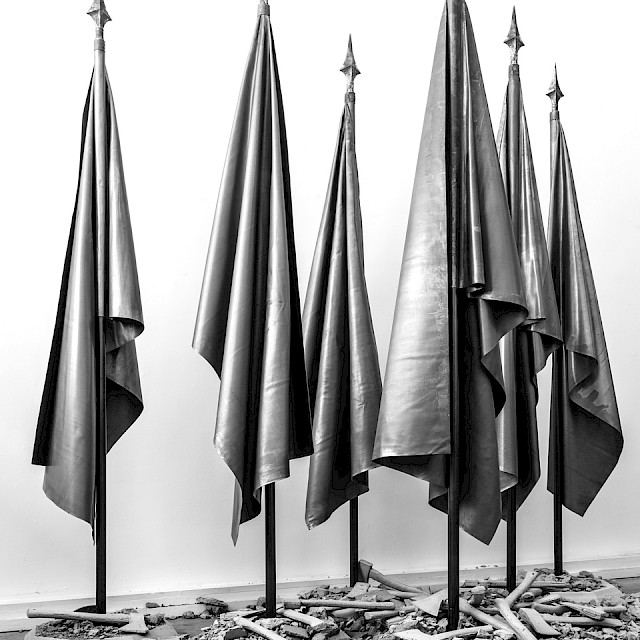 Grand Europa Installation and edition limited of 6 copies Lead, steel and concrete Height : 244 cm, 2017