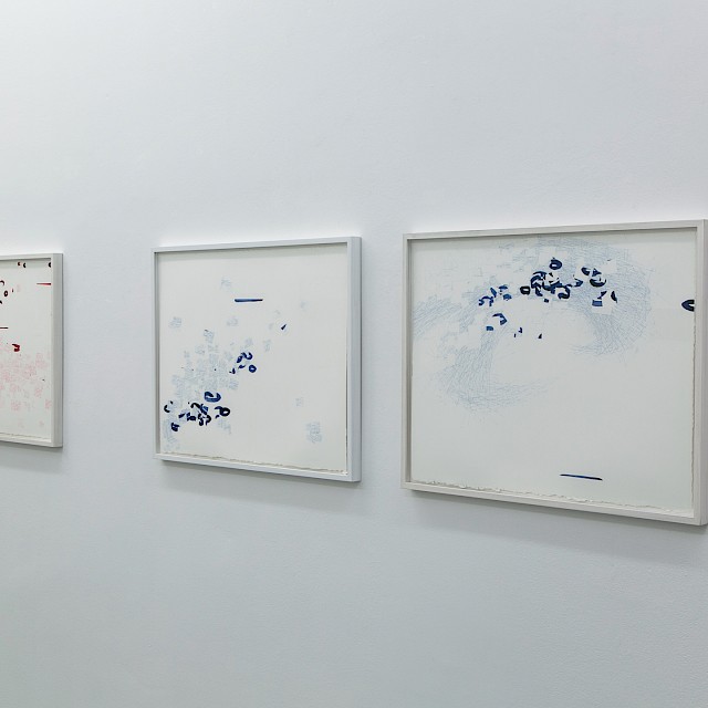 Walking the Line VIII | installation view, Galerie Martin Kudlek, Cologne, photo © Paulo dos Santos