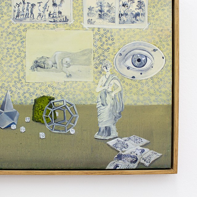 Detail | Karine Rougier | Ça n'arrive qu'une fois, 2019 | Öl auf Leinwand | 27 x 35 cm