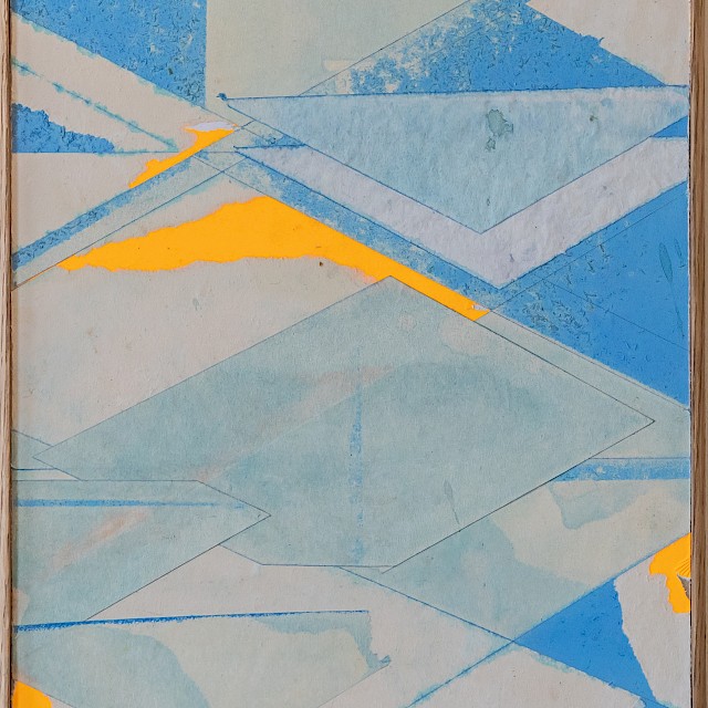 Erik De Bree | withdrawal symptom #61 (EDB/P 20), 2019 | Sprühfarbe, Tusche, gerissenes Papier auf Holz | 33,5 x 27 cm