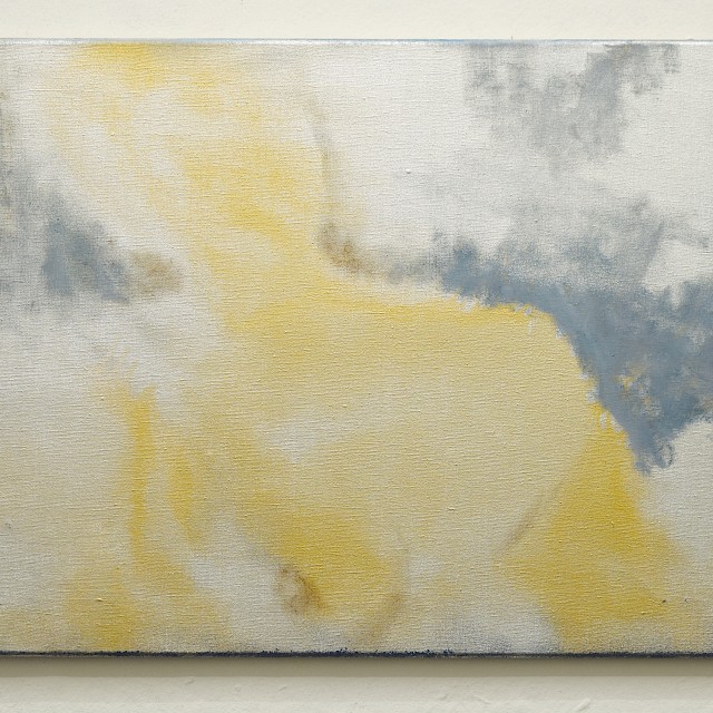 Niels Sievers "Foxy Lady", 2020, 55 x 70cm, oil and spray paint on canvas