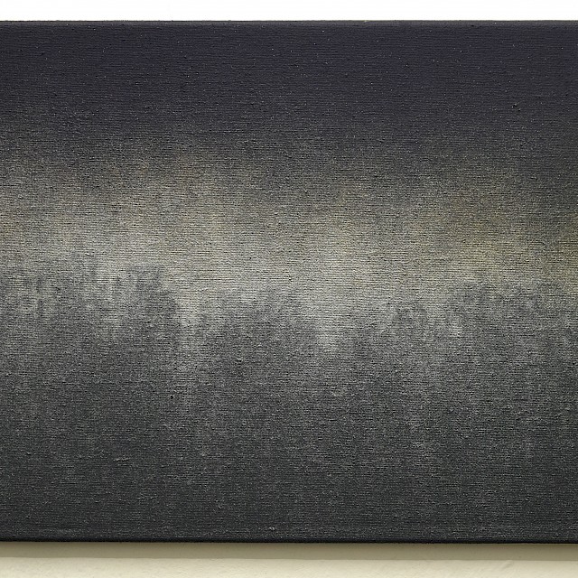 Niels Sievers "The Beginning", 2020, 55 x 70cm, oil and spray paint on canvas