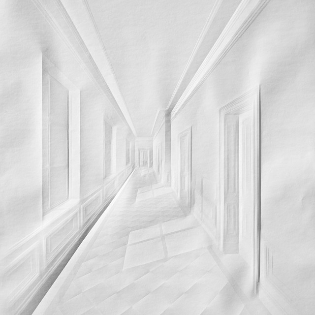 Untitled (Licht in Korridor mit Kacheln)