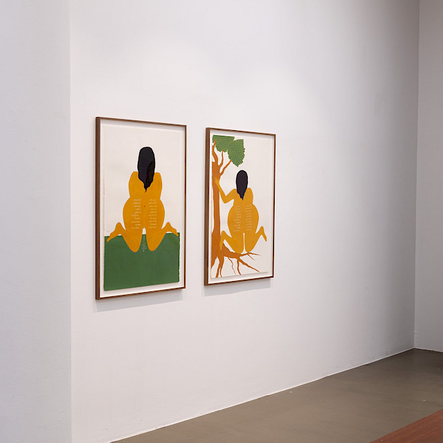 two page book (exhibition view)