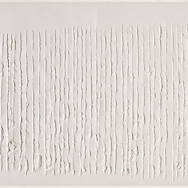 Oskar Holweck, 31 VII 74/13, 1974, Torn Paper, 70 x 100 cm