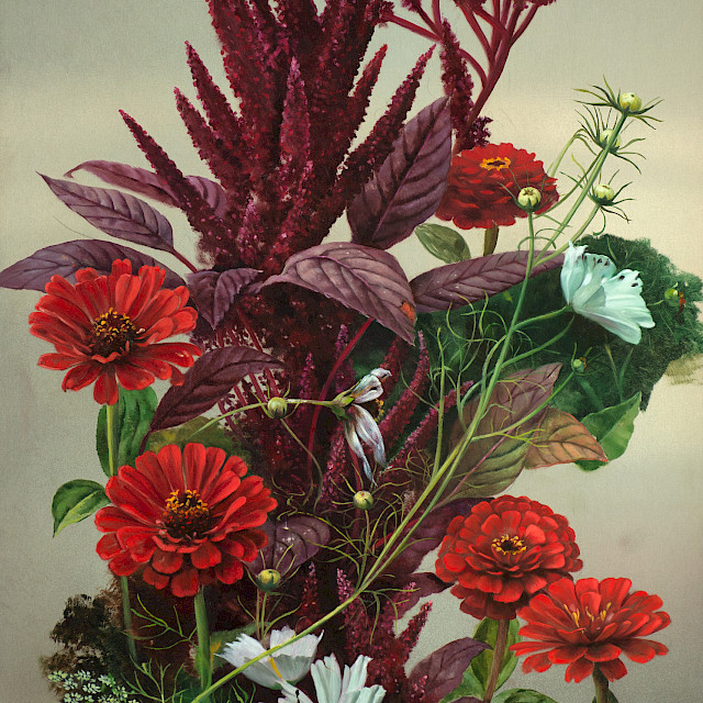 Zinnias and Amaranth II