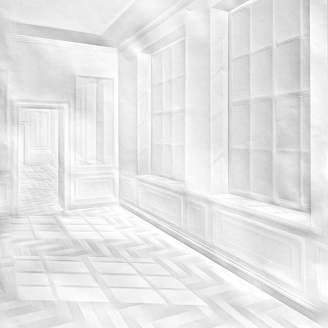 o.T. (Licht in Korridor)